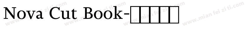 Nova Cut Book字体转换